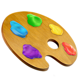 IOS/Apple artist palette emoji image