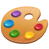 Whatsapp artist palette emoji image