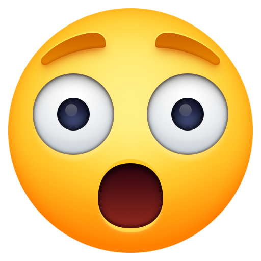 Facebook astonished face emoji image