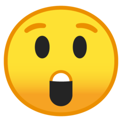 Google astonished face emoji image