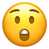 IOS/Apple astonished face emoji image