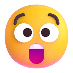Microsoft Teams astonished face emoji image