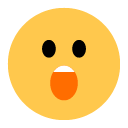 Toss astonished face emoji image