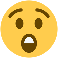 Twitter astonished face emoji image