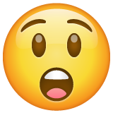Whatsapp astonished face emoji image