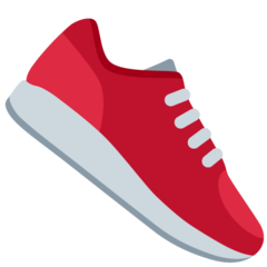 Twitter athletic shoe emoji image