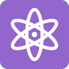 Twitter atom symbol emoji image