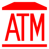 Docomo automated teller machine emoji image