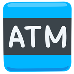 Facebook Messenger automated teller machine emoji image