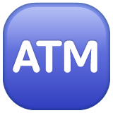 Whatsapp automated teller machine emoji image