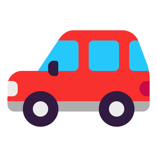 Microsoft automobile emoji image