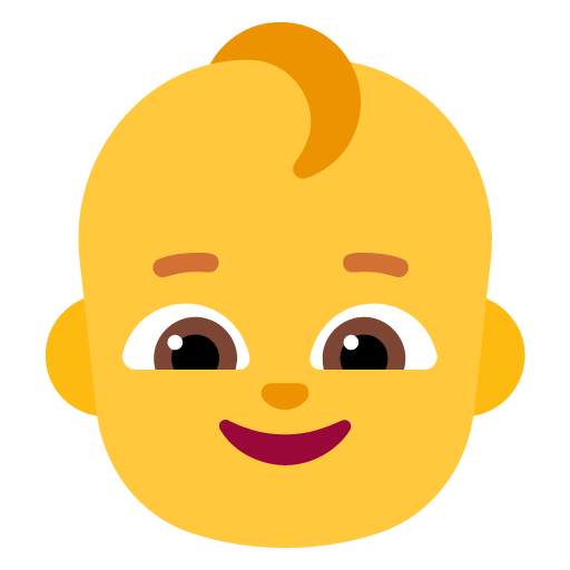 Microsoft baby emoji image