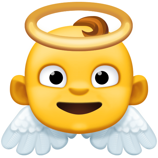 Facebook baby angel emoji image