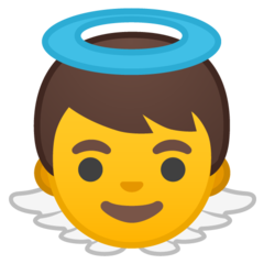 Google baby angel emoji image