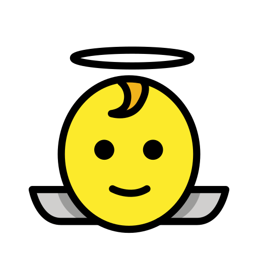 Openmoji baby angel emoji image