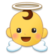 Samsung baby angel emoji image