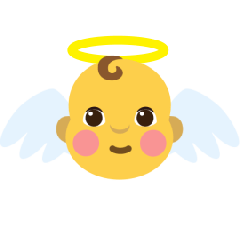 Skype baby angel emoji image