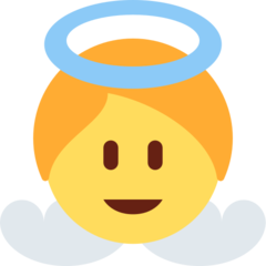 Twitter baby angel emoji image