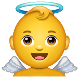 Whatsapp baby angel emoji image