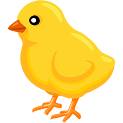 Facebook Messenger baby chick emoji image