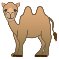 Google bactrian camel emoji image