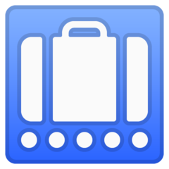 Google baggage claim emoji image
