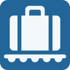 Twitter baggage claim emoji image