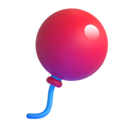 Microsoft Teams balloon emoji image