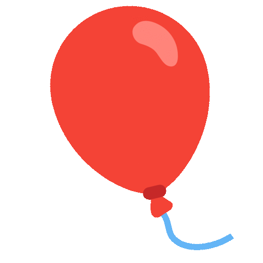 Noto Emoji Animation balloon emoji image