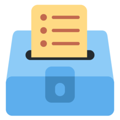 Twitter ballot box with ballot emoji image