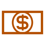 Docomo banknote with dollar sign emoji image