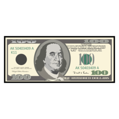 Emojidex banknote with dollar sign emoji image