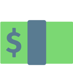 Mozilla banknote with dollar sign emoji image