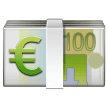 Samsung banknote with euro sign emoji image