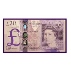 Emojidex banknote with pound sign emoji image