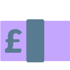 Mozilla banknote with pound sign emoji image