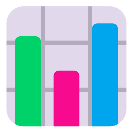 Microsoft bar chart emoji image