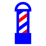 Docomo barber pole emoji image