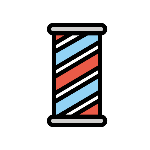 Openmoji barber pole emoji image