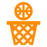 Docomo basketball and hoop emoji image