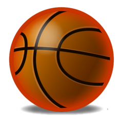 Emojidex basketball and hoop emoji image
