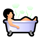 SoftBank bath emoji image