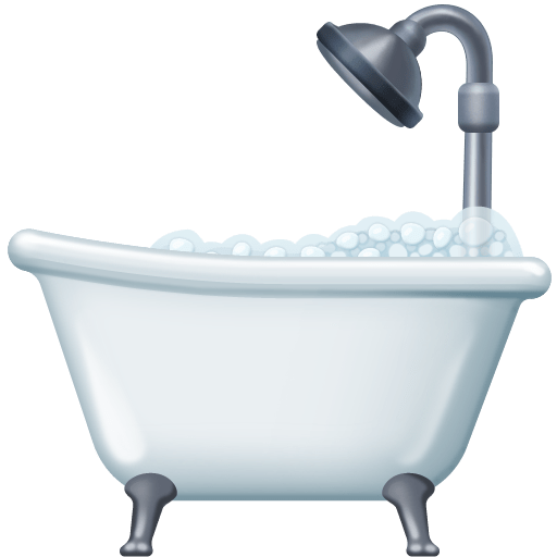 Facebook bathtub emoji image