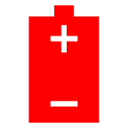 au by KDDI battery emoji image