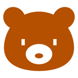 Docomo bear face emoji image