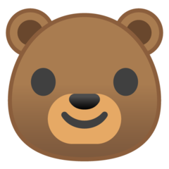 Google bear face emoji image