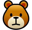 SoftBank bear face emoji image