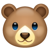 Whatsapp bear face emoji image