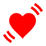 Docomo beating heart emoji image