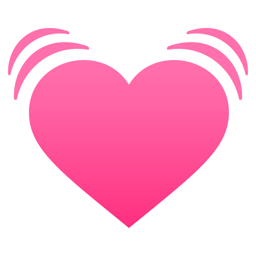 JoyPixels beating heart emoji image